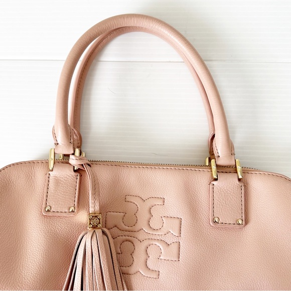 Tory Burch Thea Triple Zip Compartment Satchel Porcelain Pink - Picture 10 of 16